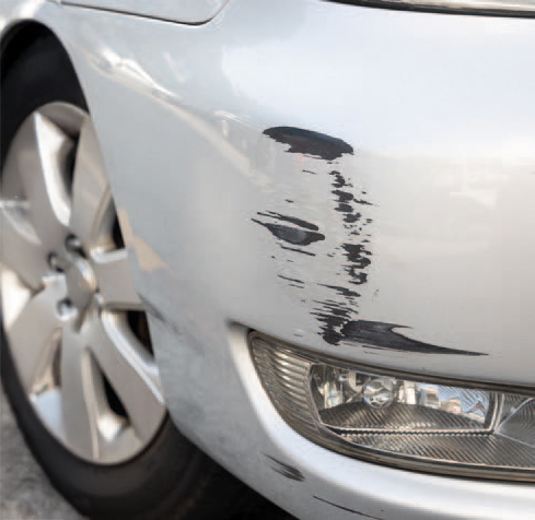 Car with minor damage