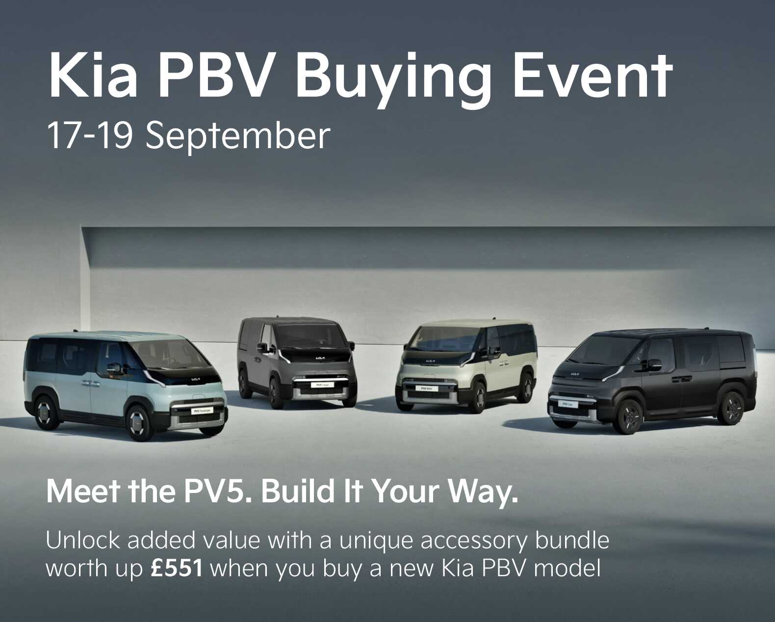 Kia PBV Buying Event
