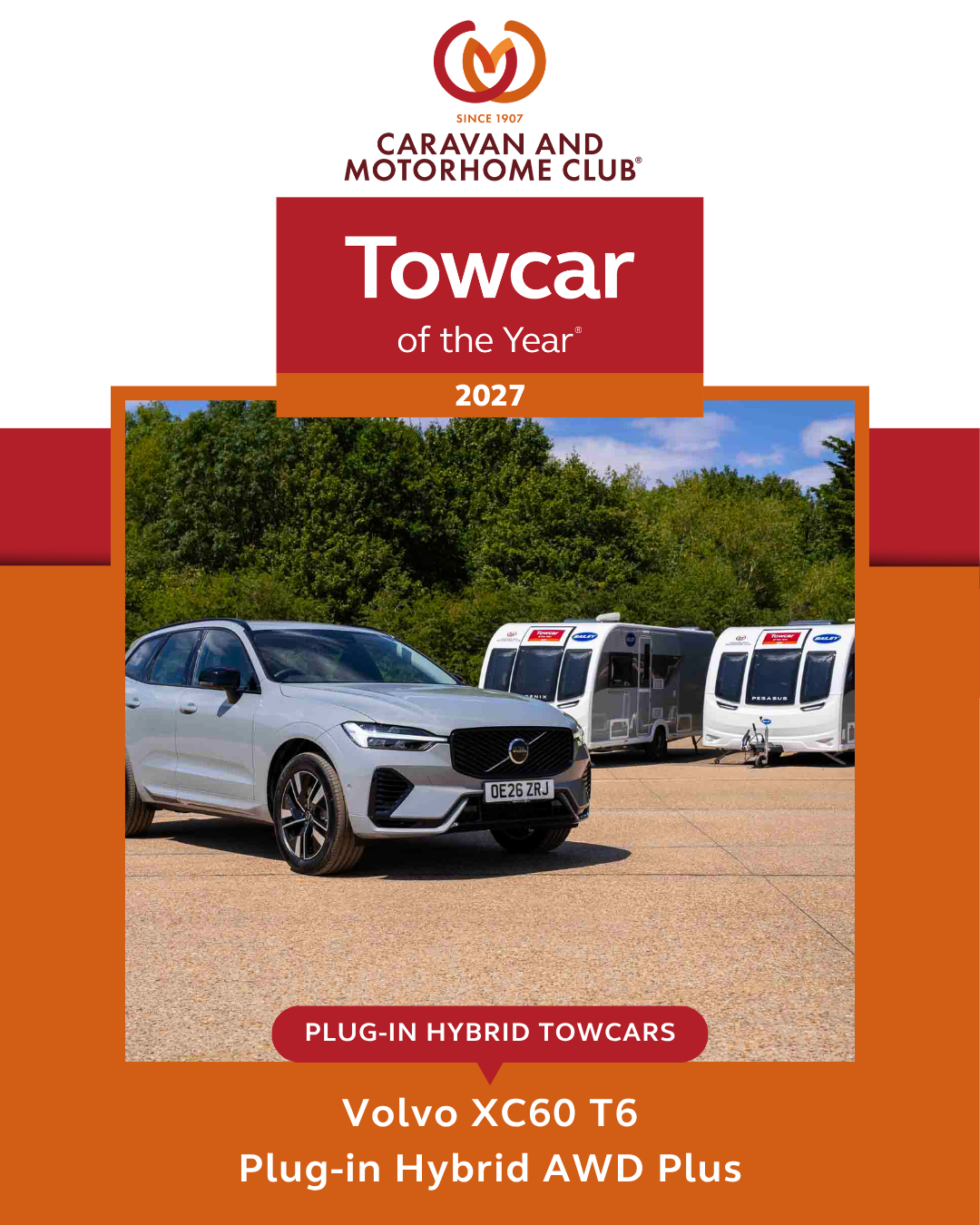 Volvo XC60 T6 Plug-in Hybrid Towcars Winner 2027